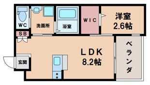 リアコート北田辺の物件間取画像